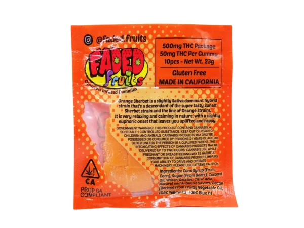 faded fruits orange sherbet