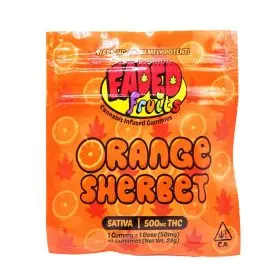 faded fruits orange sherbet