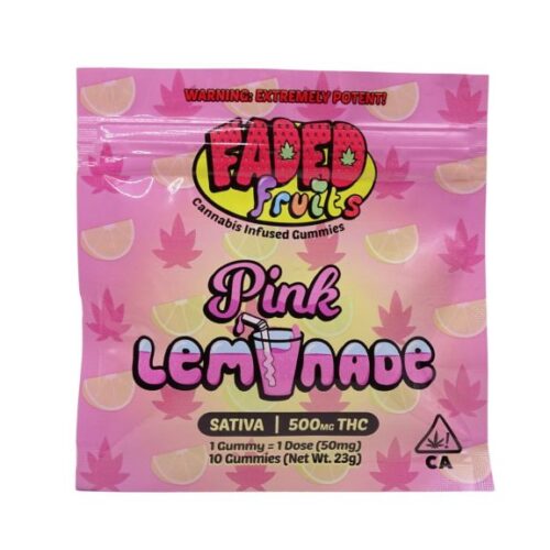 faded fruits pink lemonade gummies