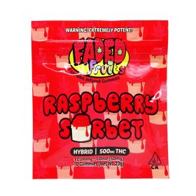 faded fruits raspberry sorbet gummy